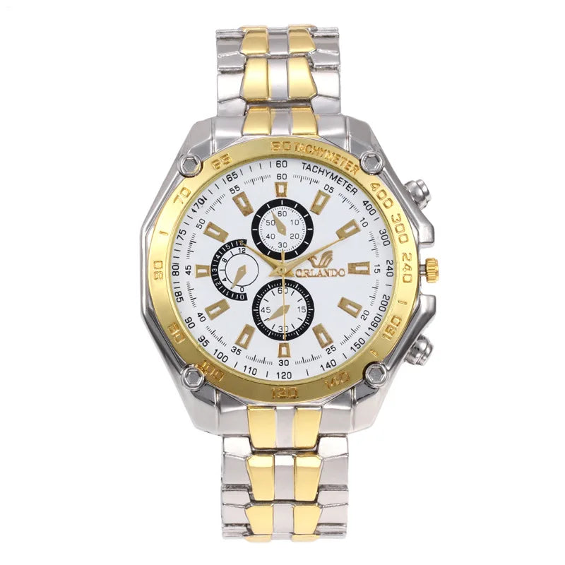 Klassische Quarz-Armbanduhr für Herren