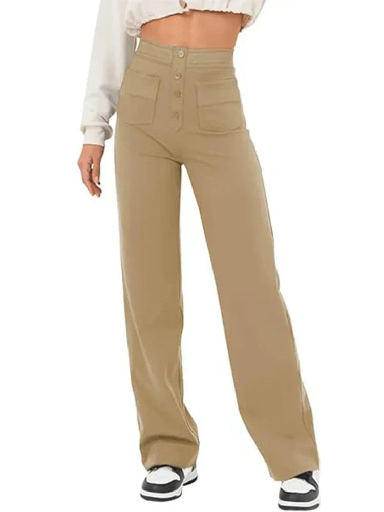 Aurélien | Stilvolle Hose mit hoher Taille und Gummizug