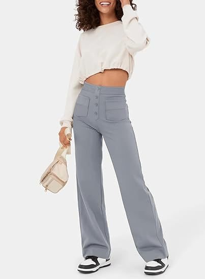 Aurélien | Elastische Casual-Hose mit hoher Taille für Damen